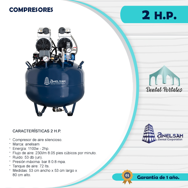 Compresor Anelsam 2 Hp